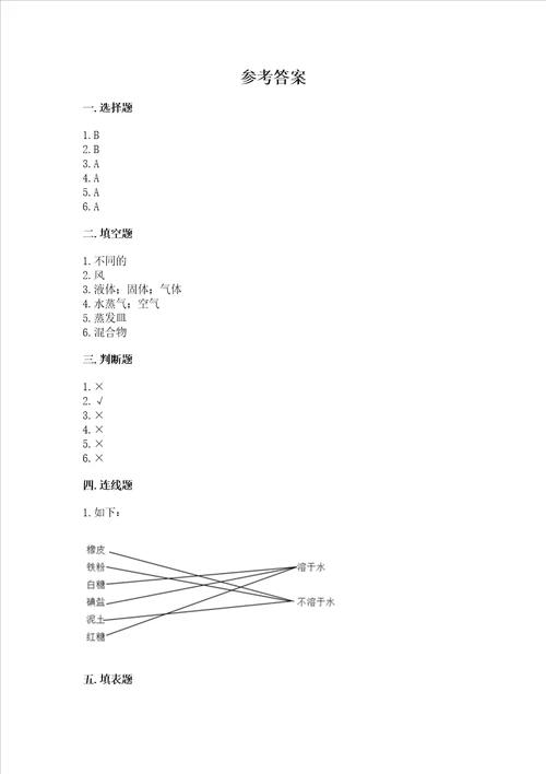 教科版三年级上册科学期末测试卷含答案预热题