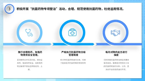 蓝色清新微粒体医疗行业医院年终工作总结PPT年终总结