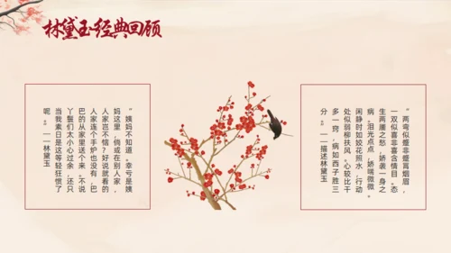 红楼梦人物介绍通用PPT模板