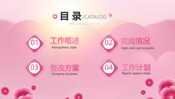 粉色美容院礼仪培训动态PPT模板