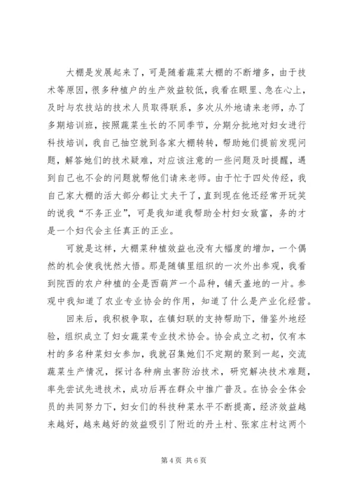 乡间三八先进人物事件报告材料.docx