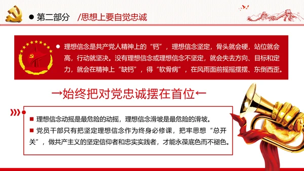 坚定理想信念忠诚履行职责党政党建支部团委学习忠诚党课
