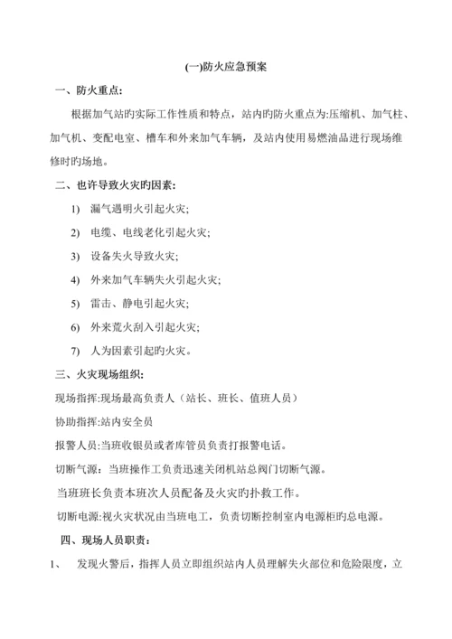 CNG加气站事故处置应急全新预案.docx