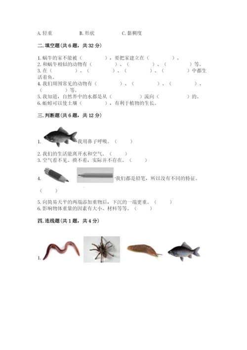 教科版一年级下册科学期末测试卷【模拟题】.docx