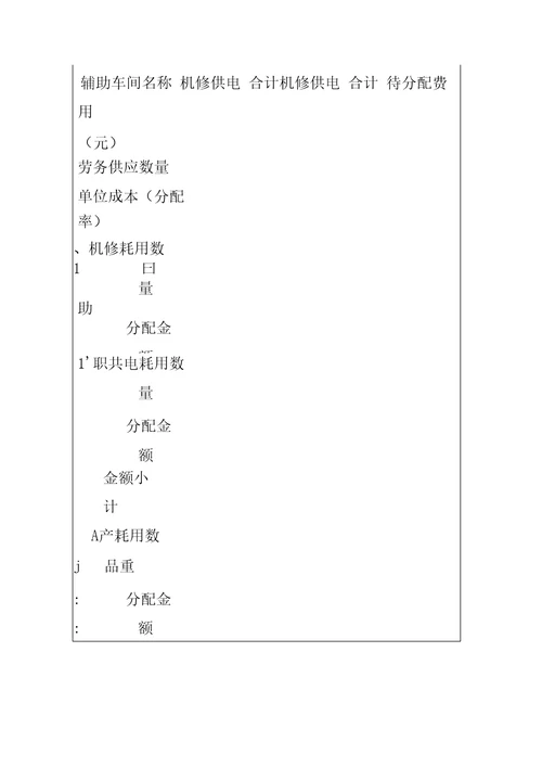 最新电大成本会计形成性考核02任务