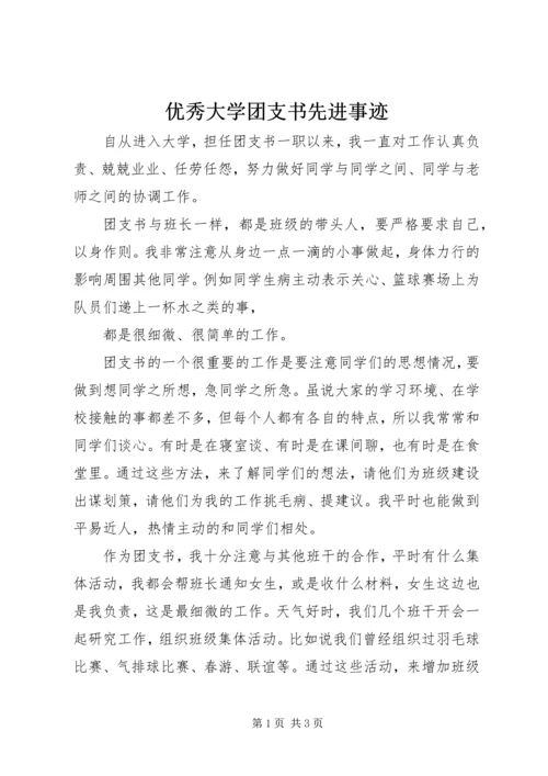 优秀大学团支书先进事迹.docx