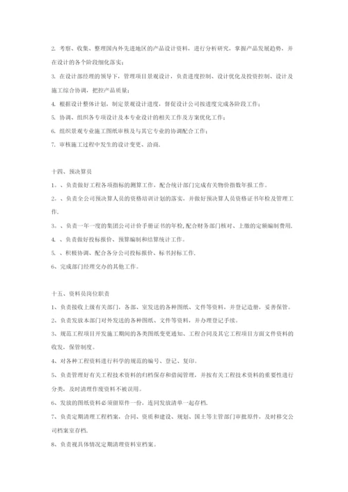 房地产公司部分岗位职责.docx