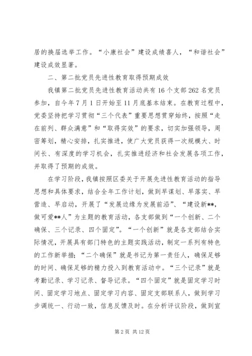乡镇年度组织工作总结和工作思路.docx