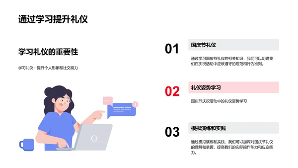 国庆节文化礼仪讲座PPT模板