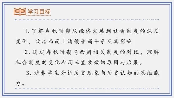 第6课 动荡的春秋时期  课件