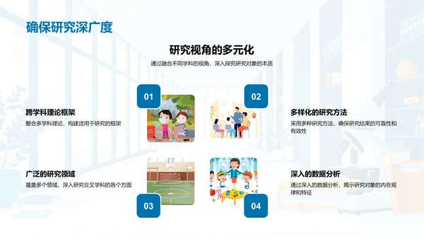 交叉学科开题答辩报告PPT模板