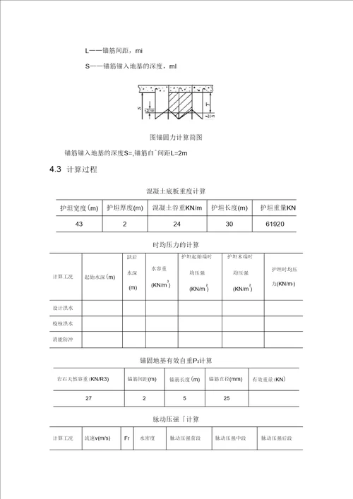 消力池稳定计算