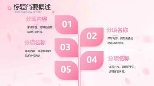 粉色唯美背景工作总结汇报动态PPT