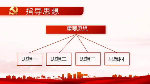 红色大气党建党支部年终述职报告PPT