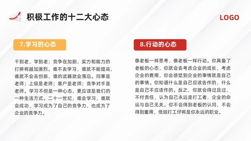 黄红简约员工心态培训PPT模板宣传PPT动态PPT人际交往