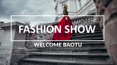 FASHION SHOW 时装秀通用PPT模板