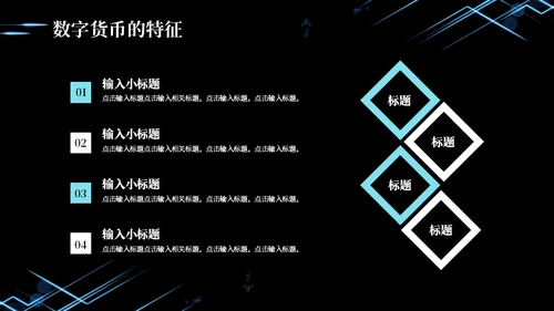 数字货币现状及发展方向通用PPT模板
