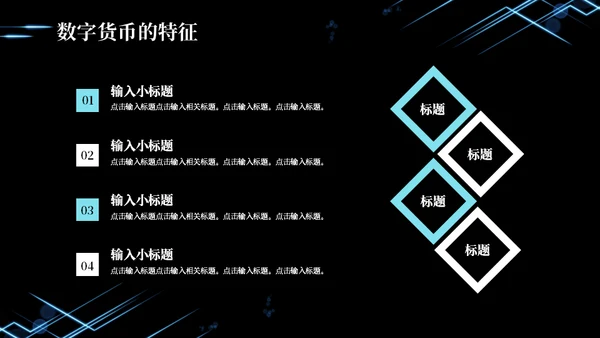 数字货币现状及发展方向通用PPT模板