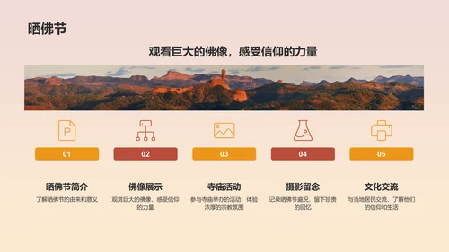 橙色扁平风旅游出行计划旅游攻略PPT模板