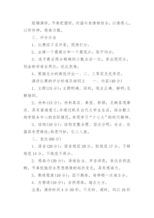 演讲比赛的评分标准及细则.docx