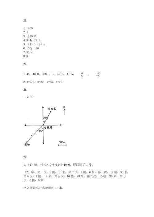 小学毕业班数学检测题a4版.docx
