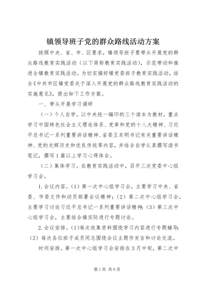 镇领导班子党的群众路线活动方案.docx