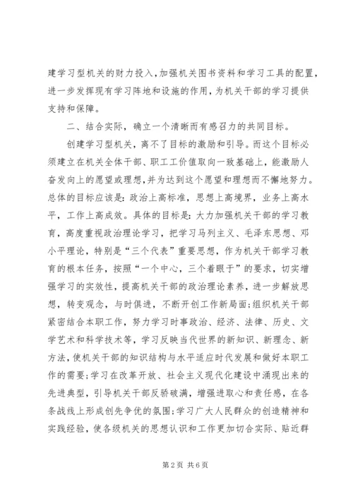 创建学习型机关思考.docx