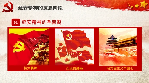 党校微党课学习延安精神党性修养PPT模板