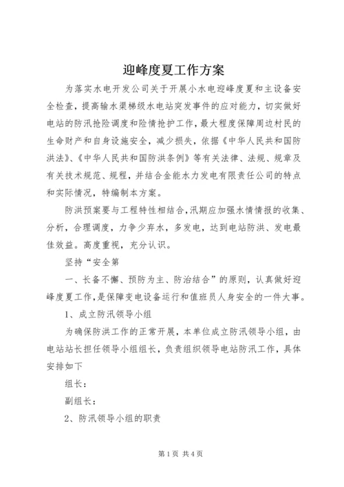 迎峰度夏工作方案 (2).docx