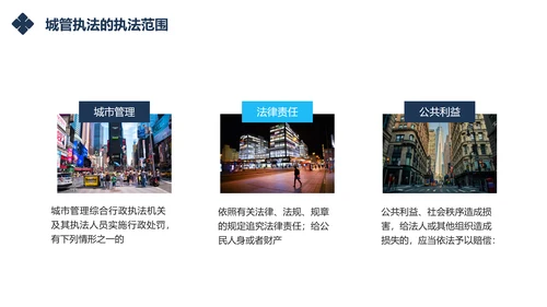 城市管理综合执法局城管执法程序通用PPT模板