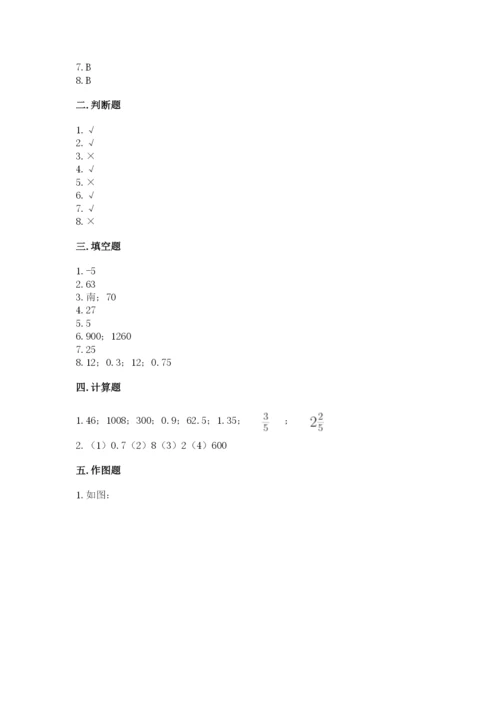 小升初六年级期末试卷带答案（研优卷）.docx