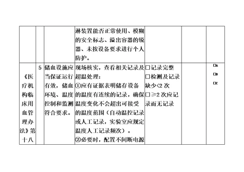 血液安全技术核查指南(医疗机构部分)-最终版9.17