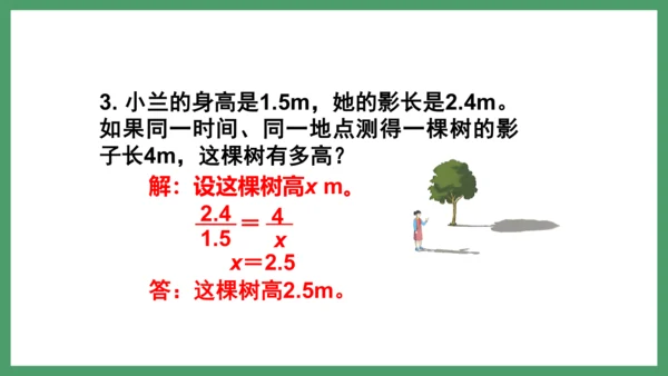 新人教版数学六年级下册4.3.6  练习十一课件