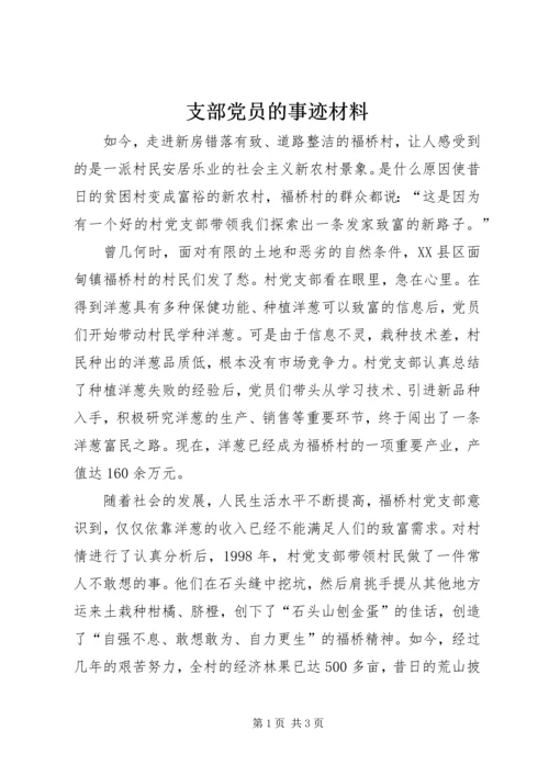 支部党员的事迹材料.docx