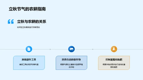 立秋农耕智慧探究