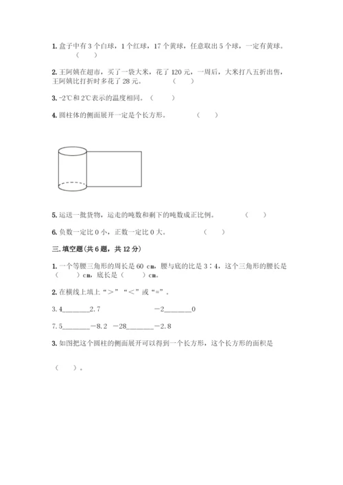 人教版六年级下册数学期末测试卷【新题速递】-(2).docx