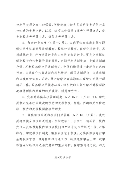 解店二中“校园欺凌”专项治理整治方案.docx