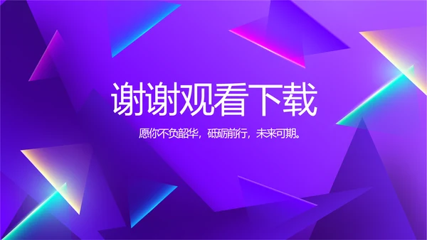 紫色炫彩工作总结汇报商务动态PPT