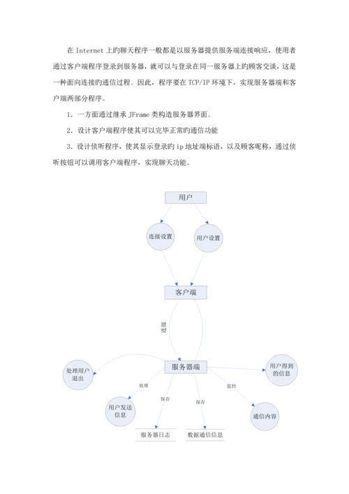 java聊天小程序优质课程设计.docx