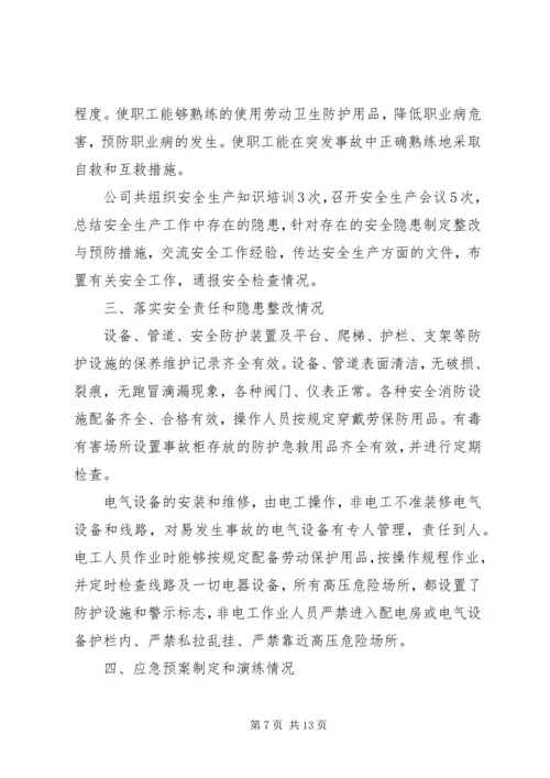 药品生产企业安全生产自查报告 (4).docx