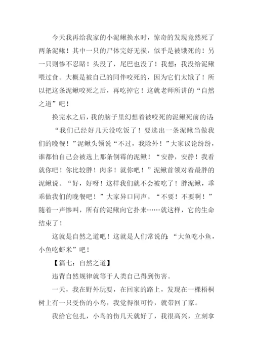 自然之道作文300字.docx