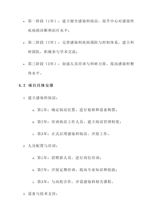 感染科室发展规划方案