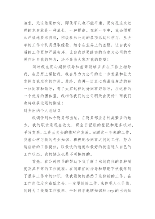 财务出纳个人总结.docx