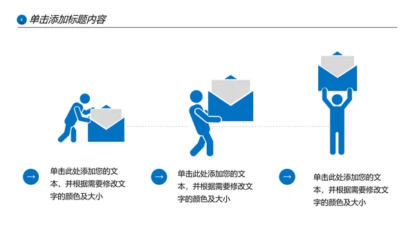 欧美大气蓝色企业宣传公司简介PPT模板
