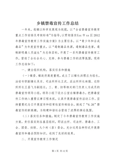 乡镇禁毒宣传工作总结.docx