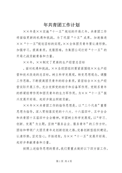 年共青团工作计划 (4).docx