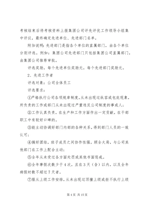 年度评先评优考核方案.docx