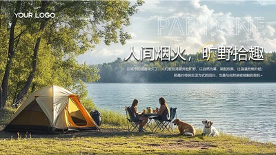 绿色小清新自然章节页