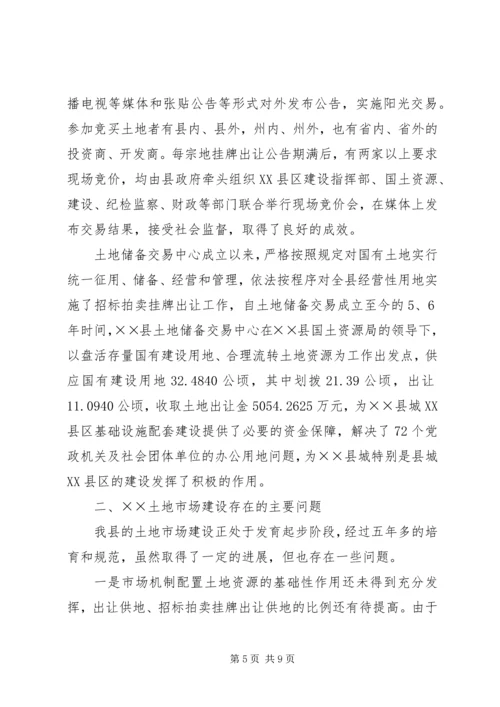 土地市场建设调研报告.docx