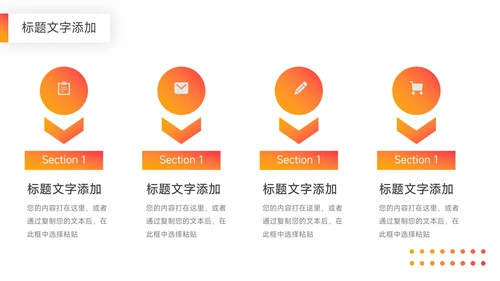 橙色渐变欧美风领导与领导力PPT模板
